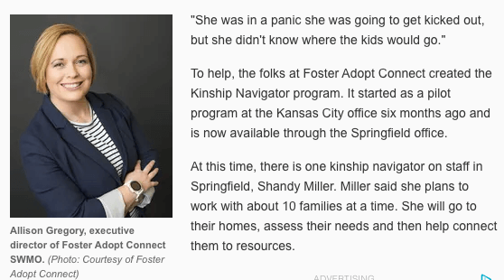 FosterAdopt Connect’s Kinship Navigator in Springfield brings hope to grandparents